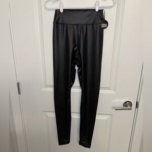 Aerie Black Faux Leather Leggings